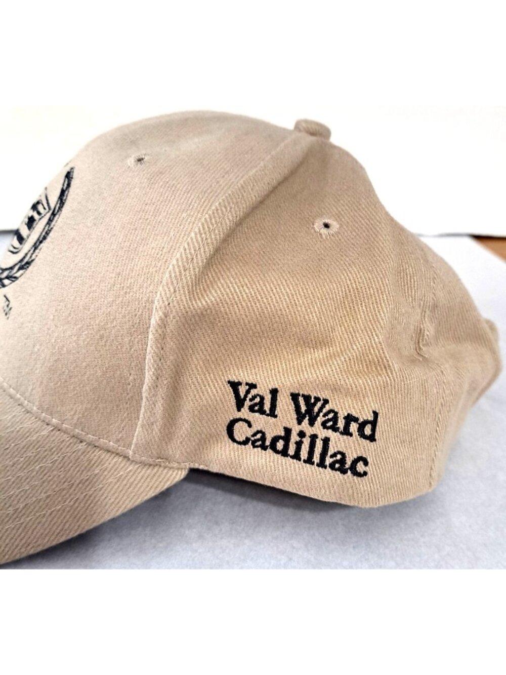 Val Ward Cadillac Dealership Men's OSFA Tan Embroidered Baseball Hat - Picture 2 of 5